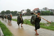 Military units respond to Storm No.2 and heavy rains